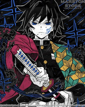 Cargar imagen en el visor de la galería, Polera Kimetsu no Yaiba - Giyu Tomioka
