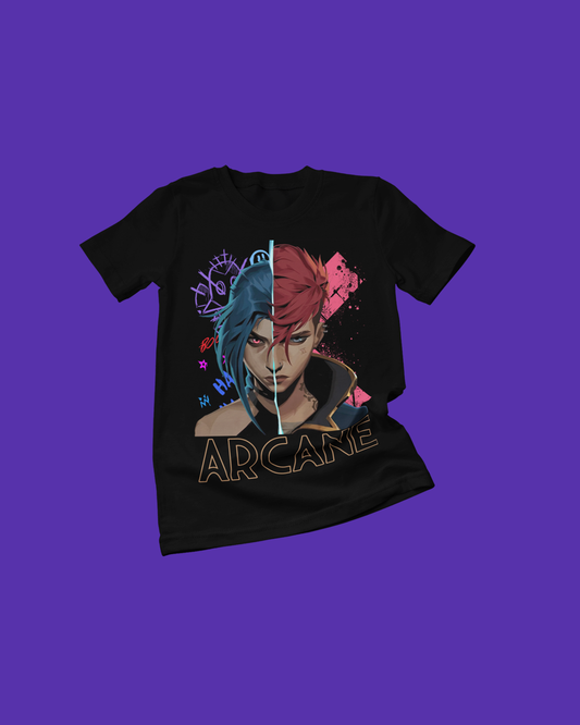 Polera Arcane - Jinx x Vi