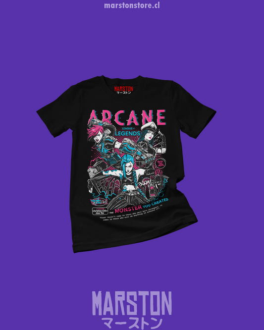 Polera Arcane - Jinx - Vi - Caitlyn