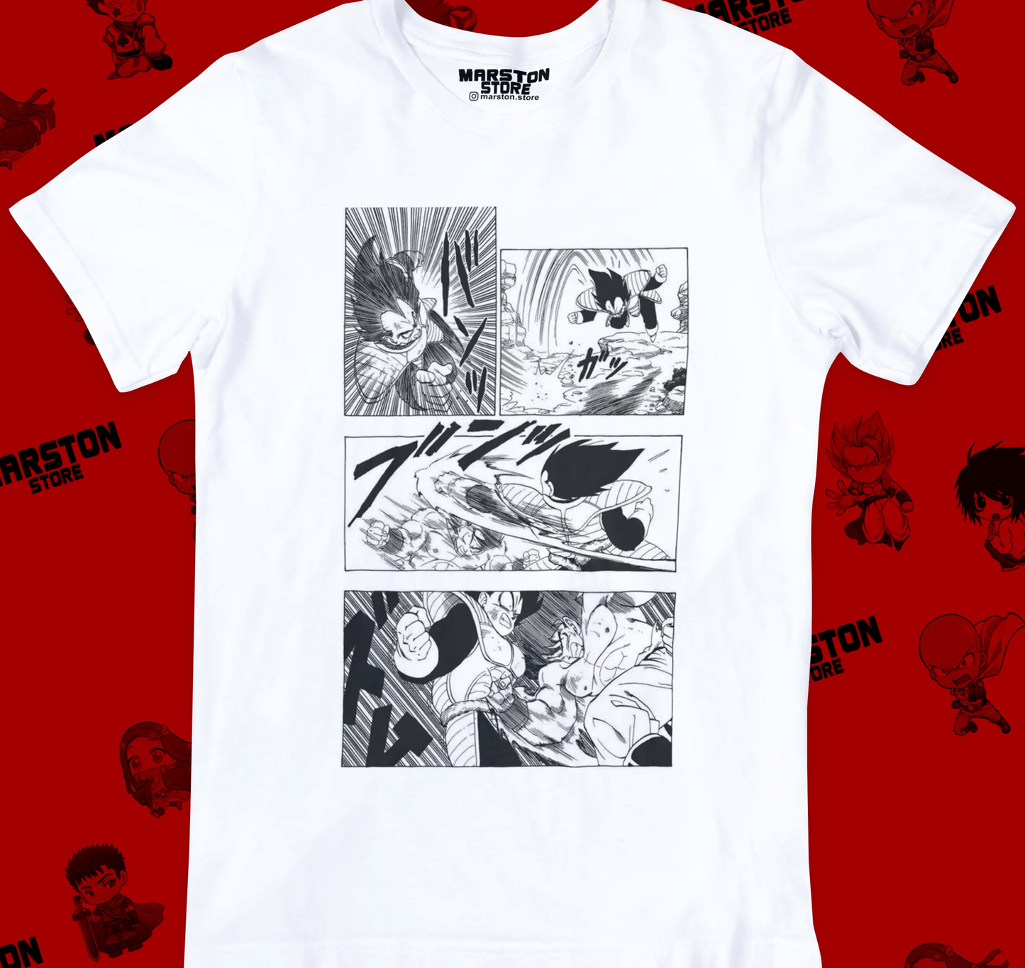 Polera Dragon Ball - Vegeta vs Goku