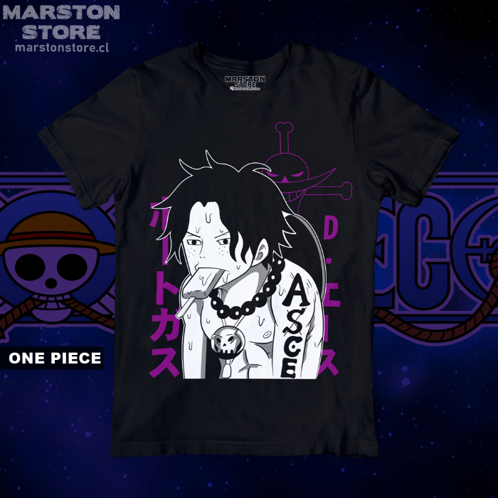 Polera One Piece - Portgas D. Ace